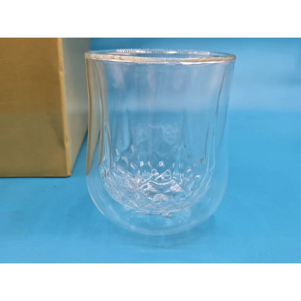 BTAT Brew Tea A Tea Double Wall Glasses Set Of 4 Cups‎ /w Box